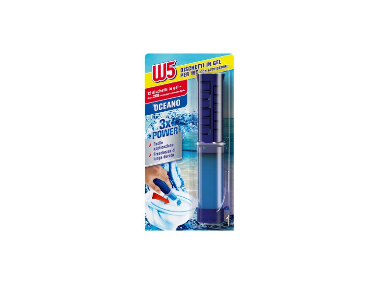 Dischetti in gel per WC con applicatore
