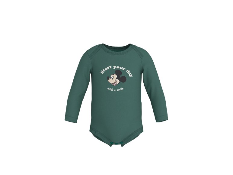 Body a manica lunga da neonati, 2 pezzi "Mickey Mouse, Minnie Mouse"