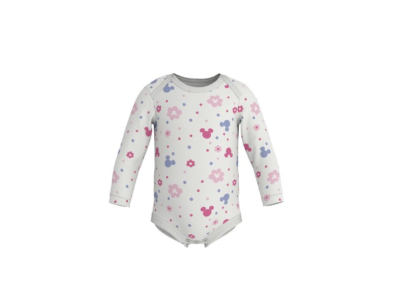 Body a manica lunga da neonati, 2 pezzi "Mickey Mouse, Minnie Mouse"