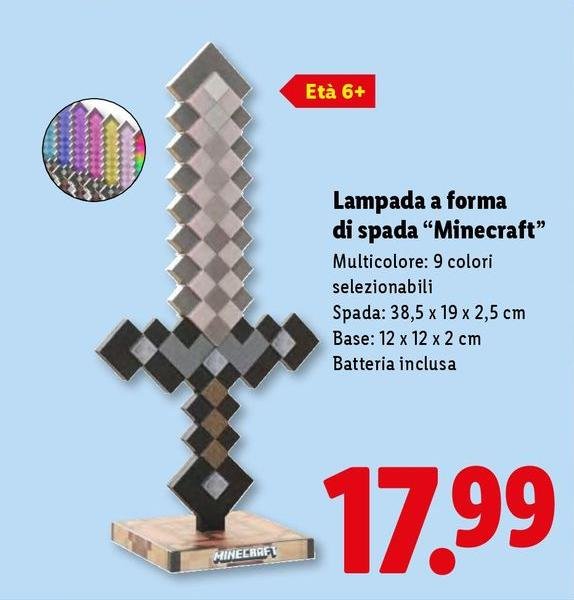 Lampada A Forma Di Spada Minecraft