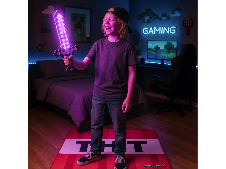 Lampada a forma di spada "Minecraft"