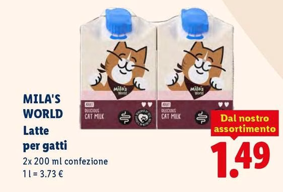 Mila's World - Latte Per Gatti