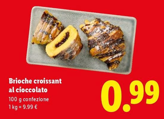 Brioche Croissant Al Cioccolato