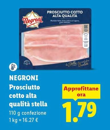 Negroni - Prosciutto Cotto Alta Qualità Stella