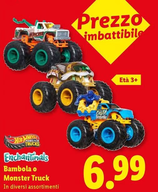 Hot Wheels - Bambola O Monster Truck