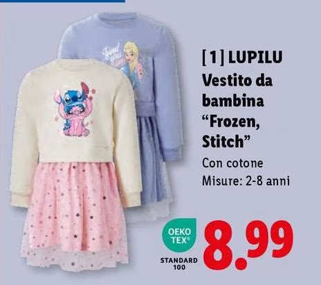 Lupilu - Vestito Da Bambina "Frozen Stitch"