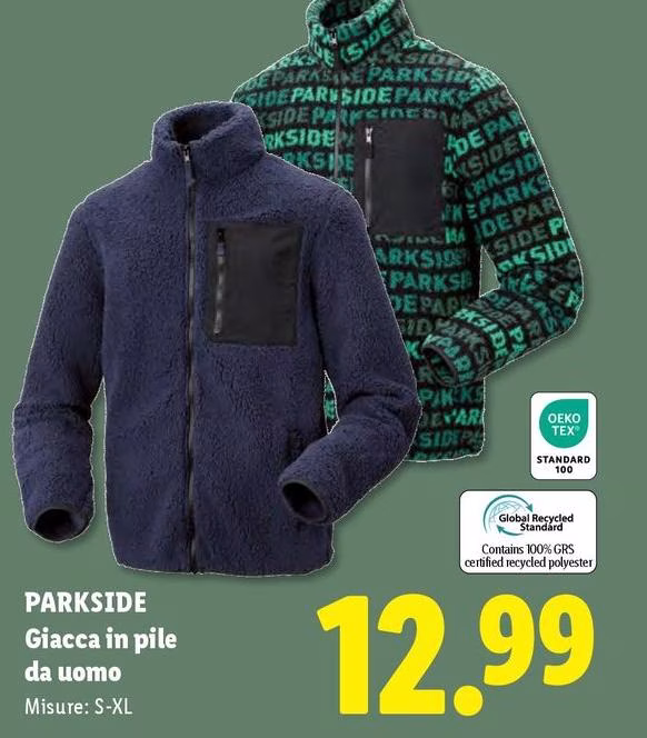 Parkside - Giacca In Pile Da Uomo