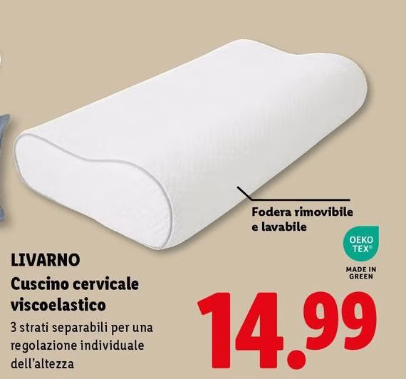 Livarno - Cuscino Cervicale Viscoelastico