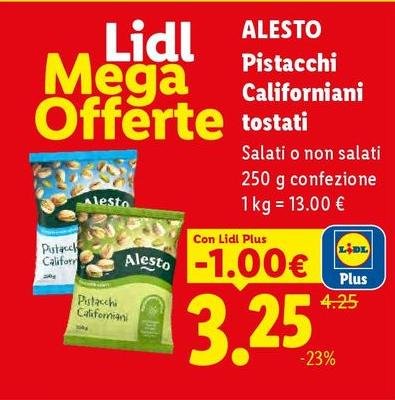 Alesto - Pistacchi Californiani Tostati