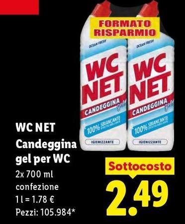 Wc net - Candeggina Gel Per Wc