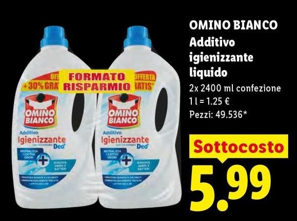 Omino Bianco - Additivo Igienizzante Liquido