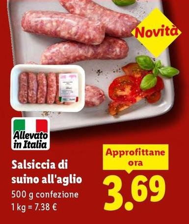 Salsiccia Di Suino All'Aglio