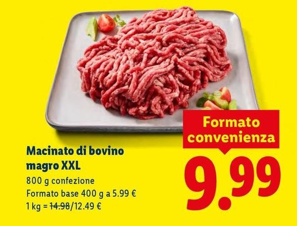 Macinato Di Bovino Magro Xxl
