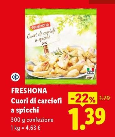 Freshona - Cuori Di Carciofi A Spicchi