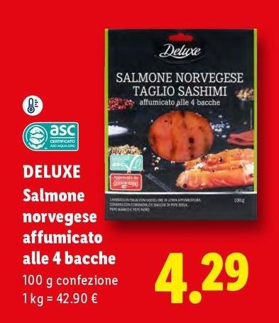 Deluxe - Salmone Norvegese Affumicato Alle 4 Bacche
