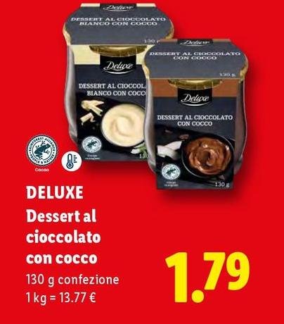 Deluxe - Dessert Al Cioccolato Con Cocco