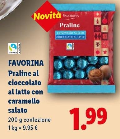 Favorina - Praline Al Cioccolato Al Latte Con Caramello Salato
