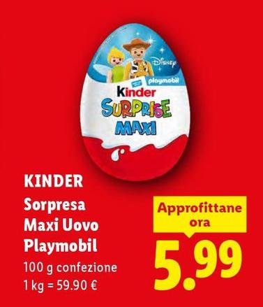 Kinder - Sorpresa Maxi Uovo Playmobil