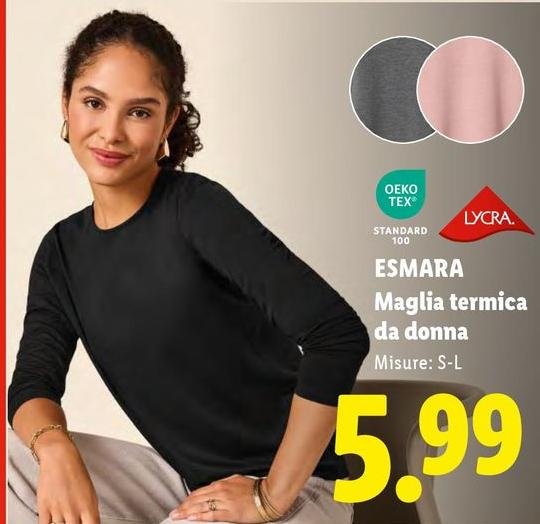 Esmara - Maglia Termica Da Donna