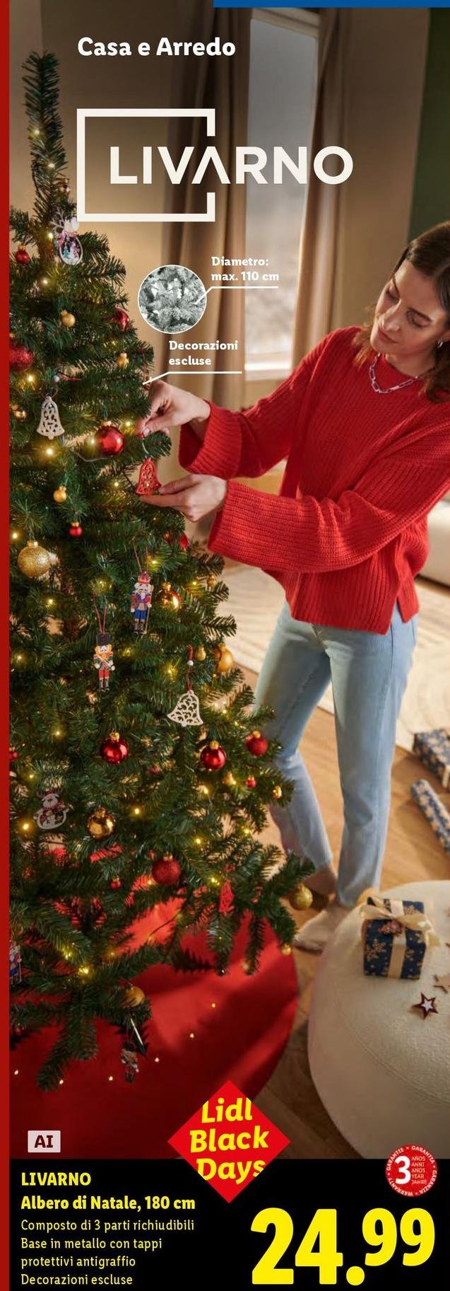 Livarno - Albero Di Natale, 180 Cm