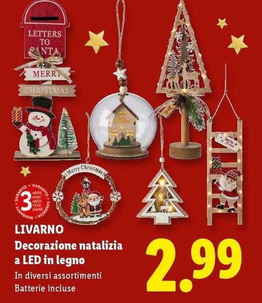 Livarno - Decorazione Natalizia A Led In Legno