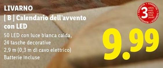 Livarno - Calendario Dell'Avvento Con Led