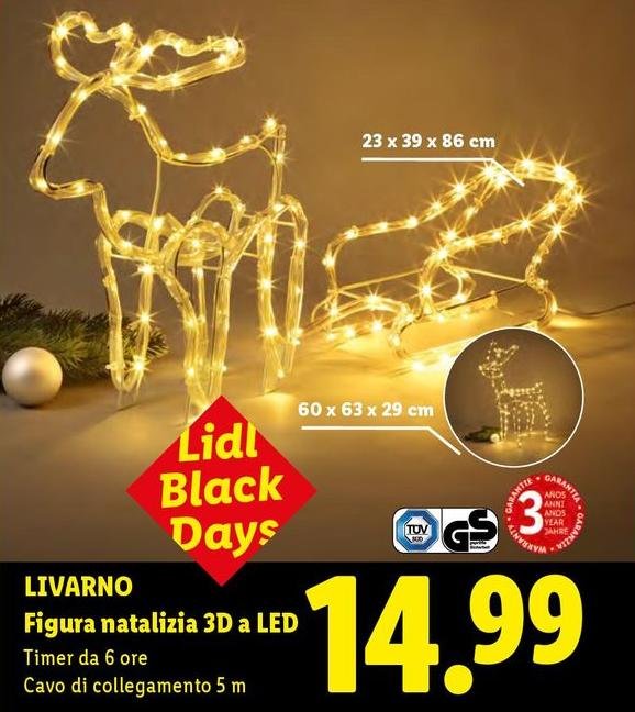 Livarno - Figura Natalizia 3D A LED