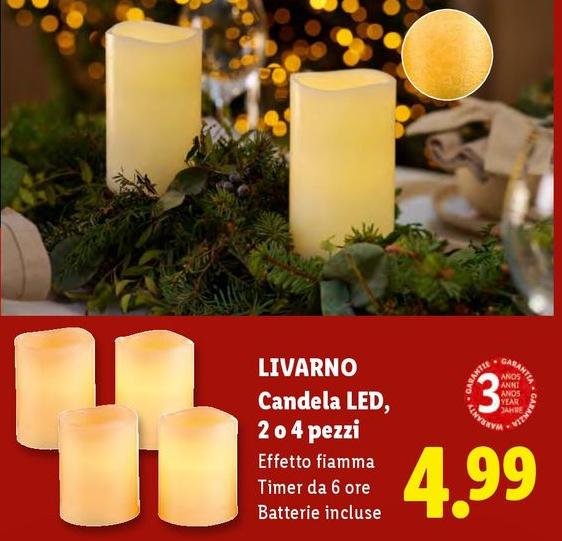 Livarno - Candela Led 2 O 4 Pezzi