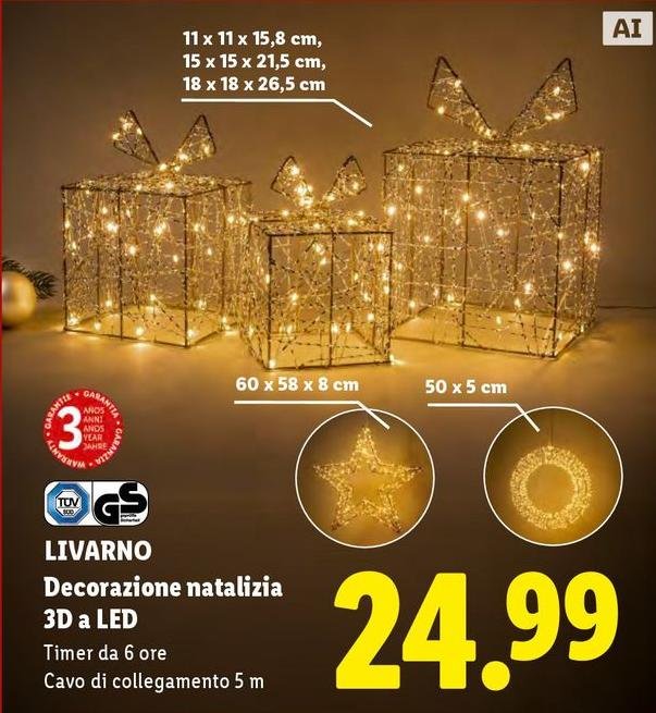 Livarno - Decorazione Natalizia 3d A Led