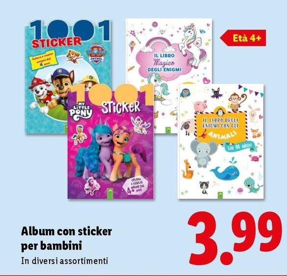 Album Con Sticker Per Bambini