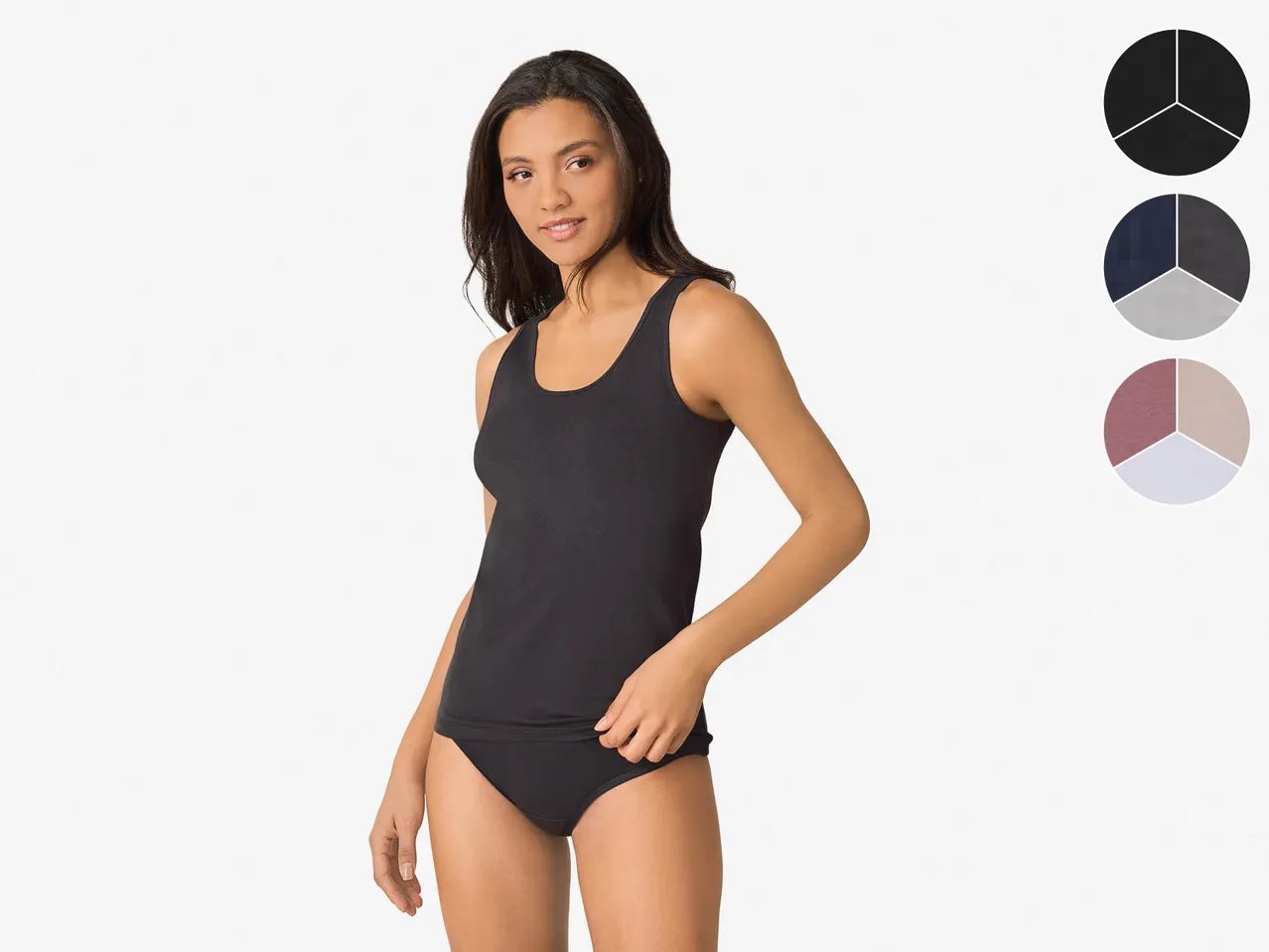 Canotta da donna, 3 pezzi