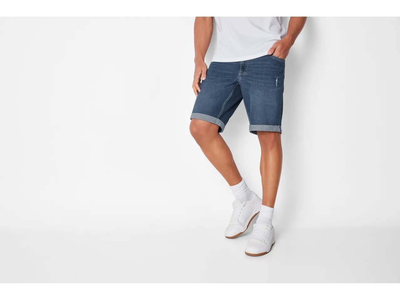 Bermuda in jeans da uomo