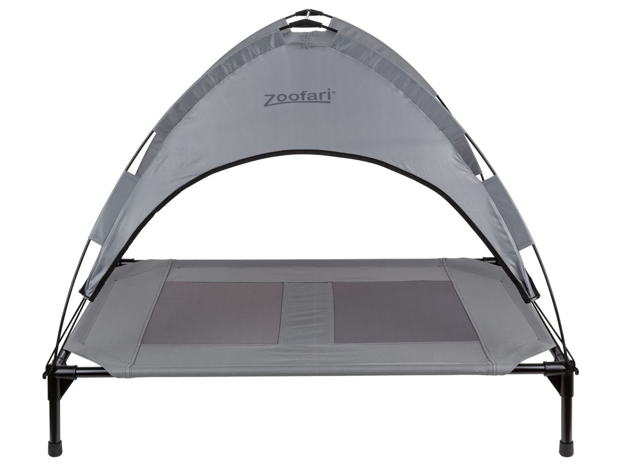 Lettino per cani con parasole