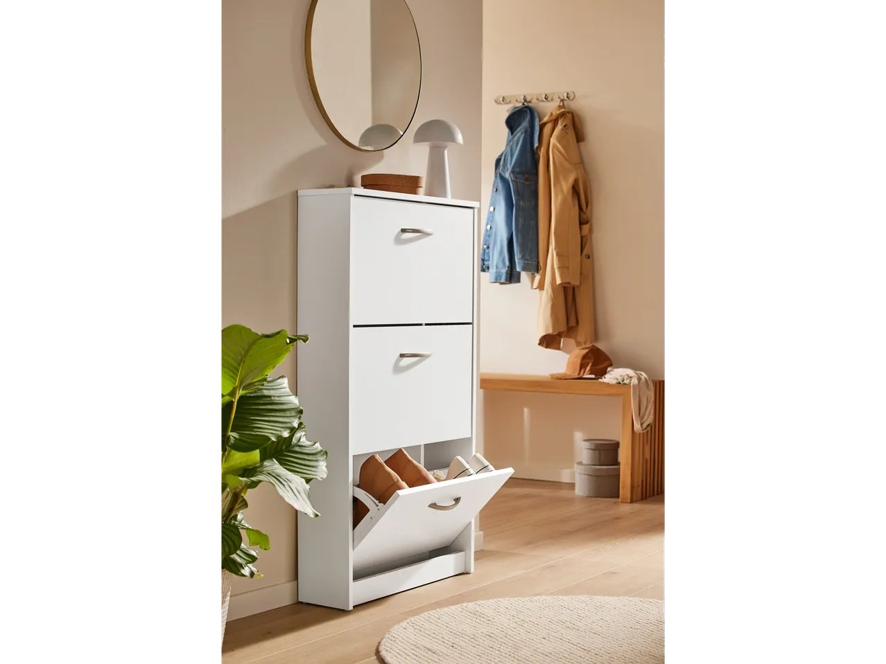 Scarpiera a 3 scomparti