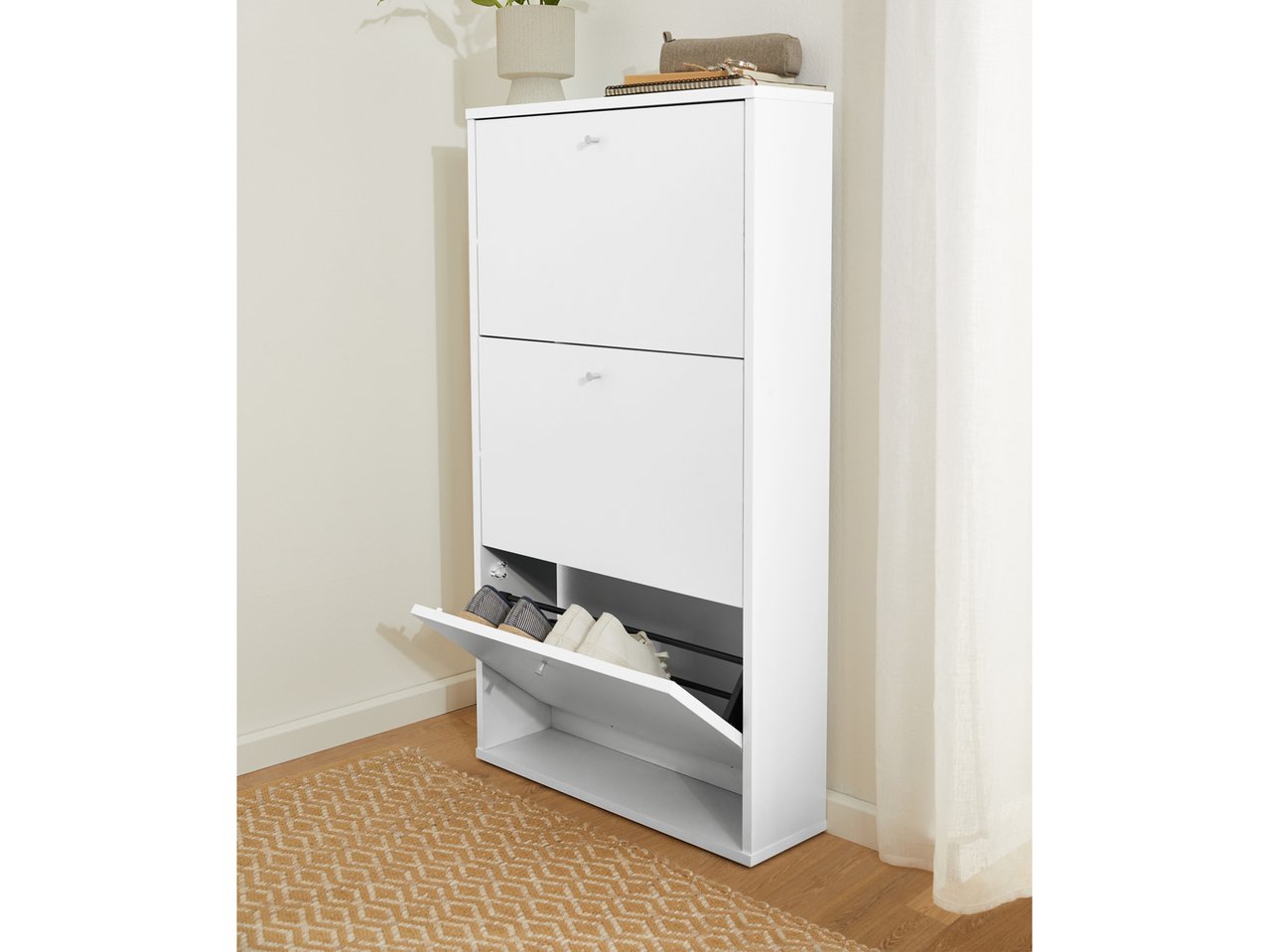 Scarpiera a 3 scomparti