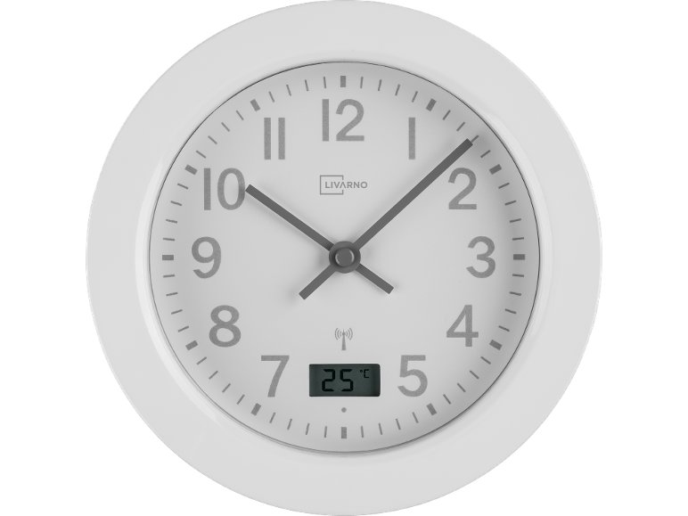 Orologio radiocontrollato per bagno