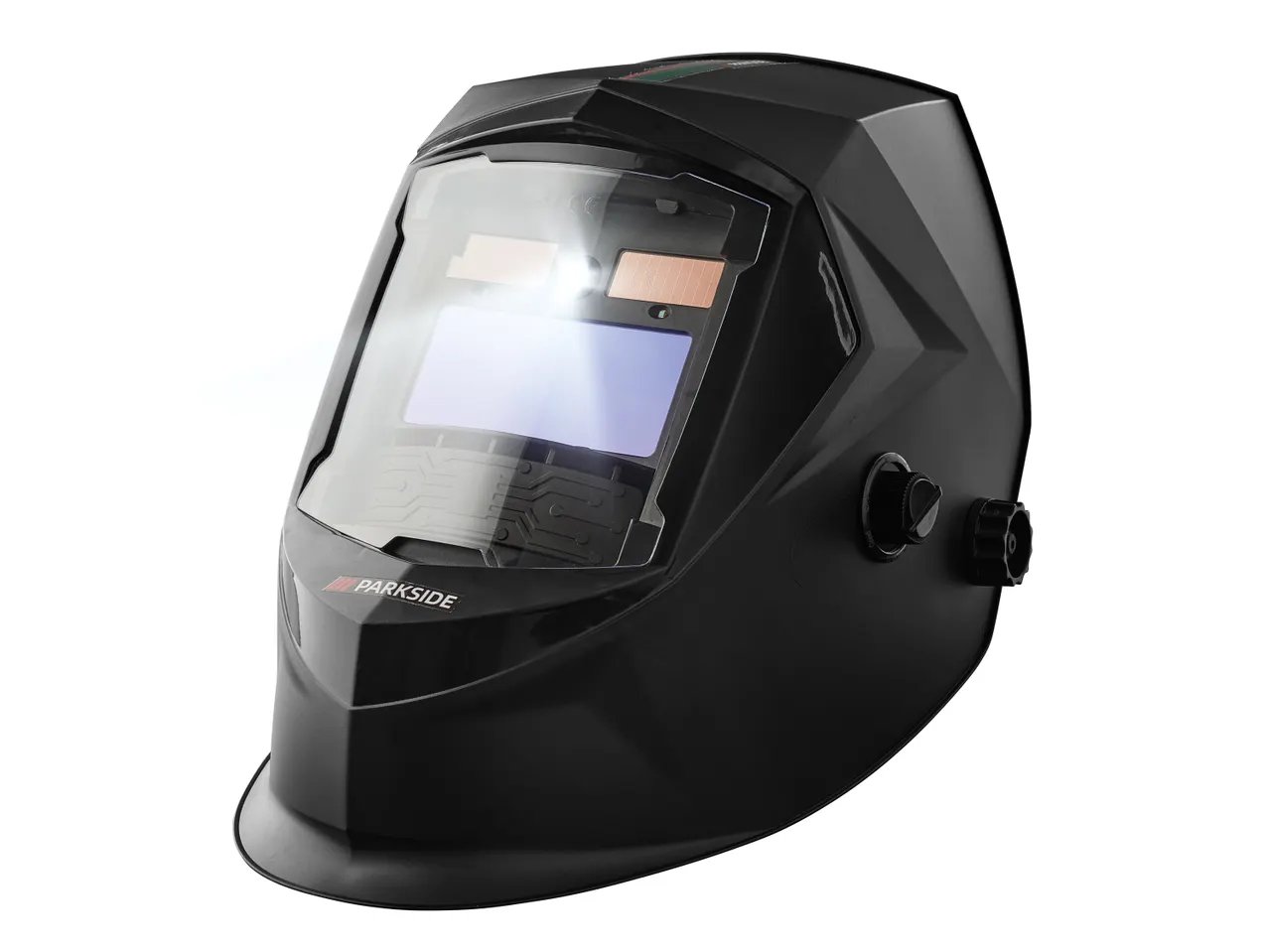 Maschera automatica da saldatore con LED