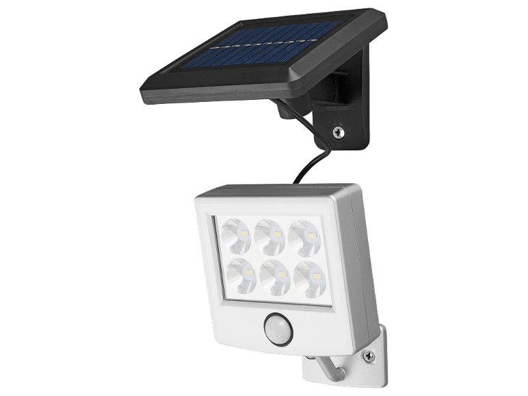 Faro LED ad energia solare con sensore di movimento