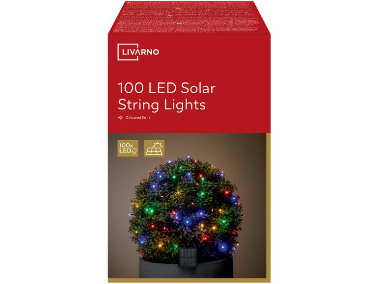 Catena luci decorative LED a energia solare