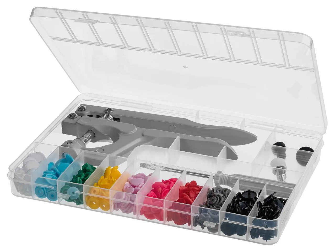 Set bottoni a pressione con pinza