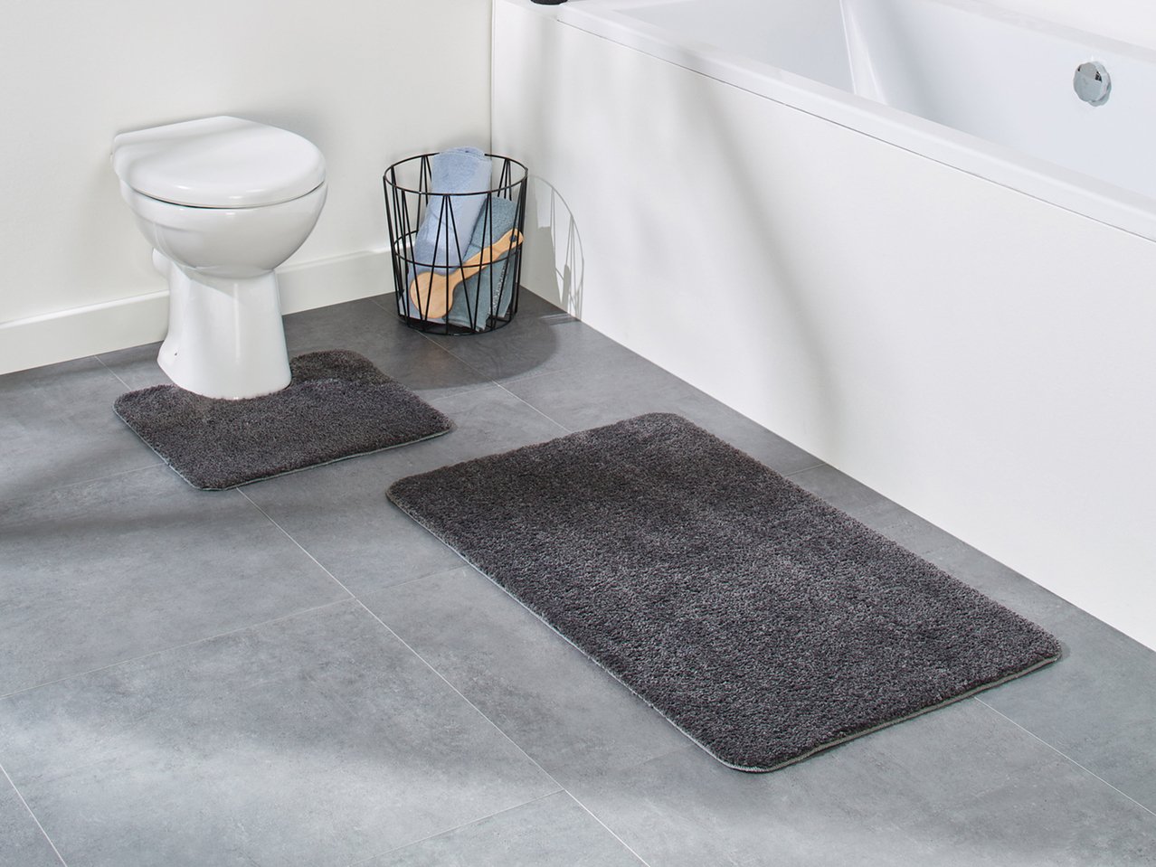 Coordinato per bagno, 2 pezzi