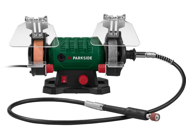 Smerigliatrice doppia con albero flessibile