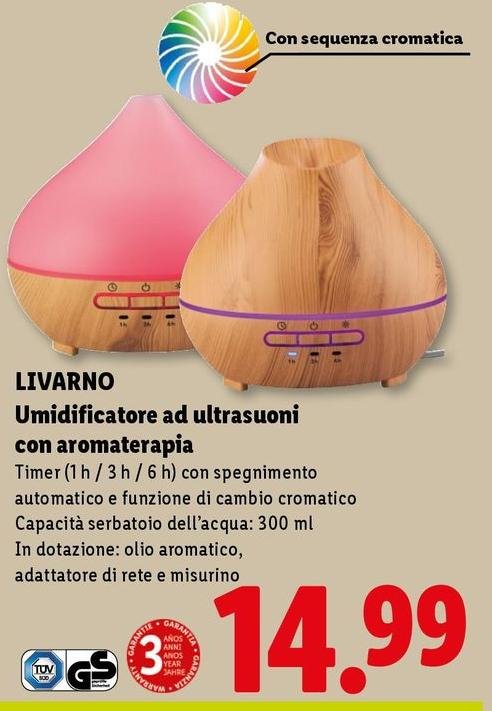 Umidificatore Ad Ultrasuoni Con Aromaterapia
