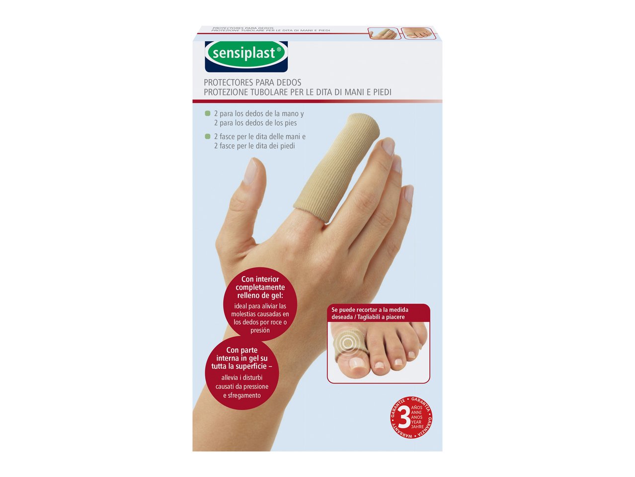 Bende elastiche con inserti in gel