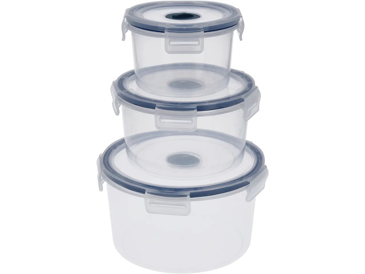 Set contenitori per microonde, 3 pezzi