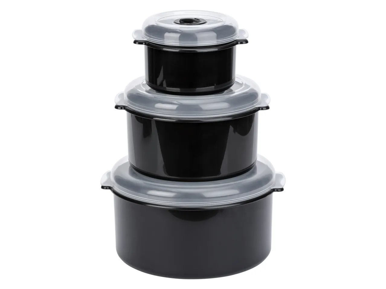 Set contenitori per microonde, 3 pezzi