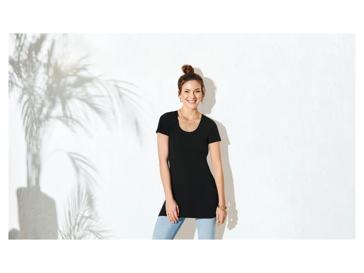 T-shirt lunga da donna