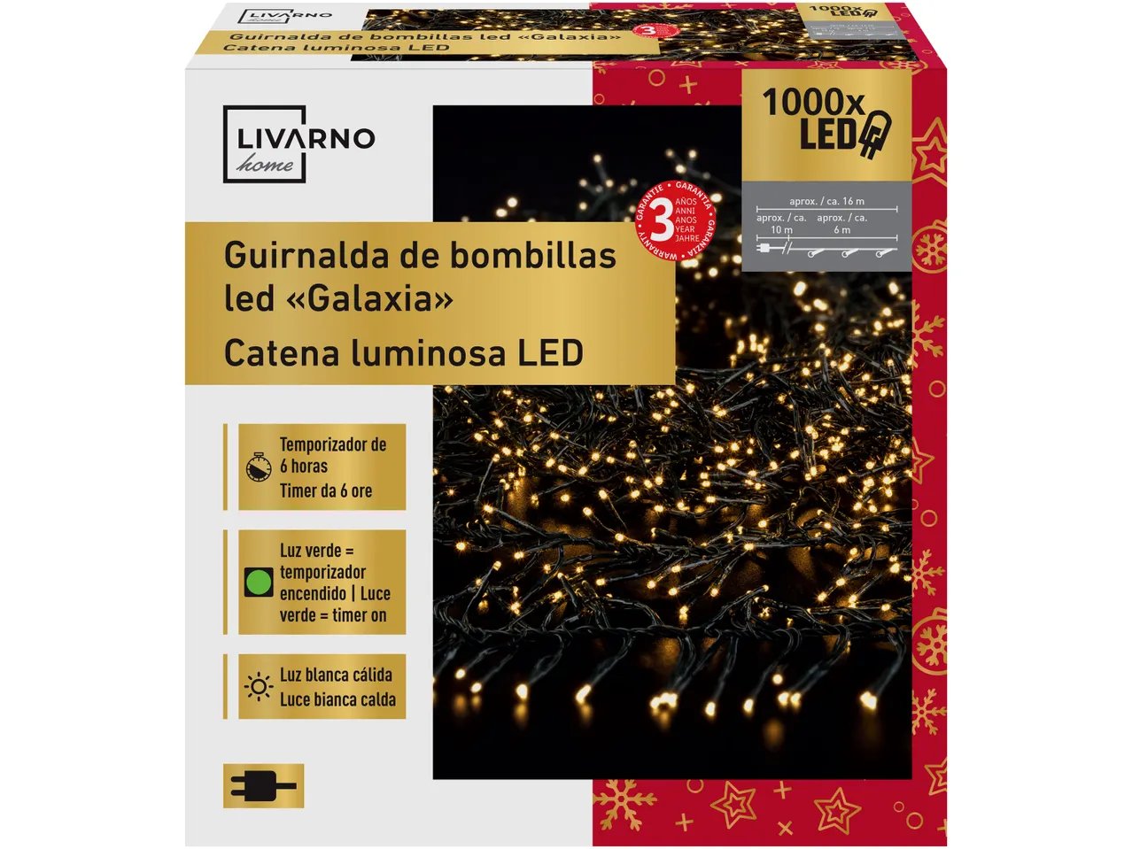 Catena luminosa 1000 LED