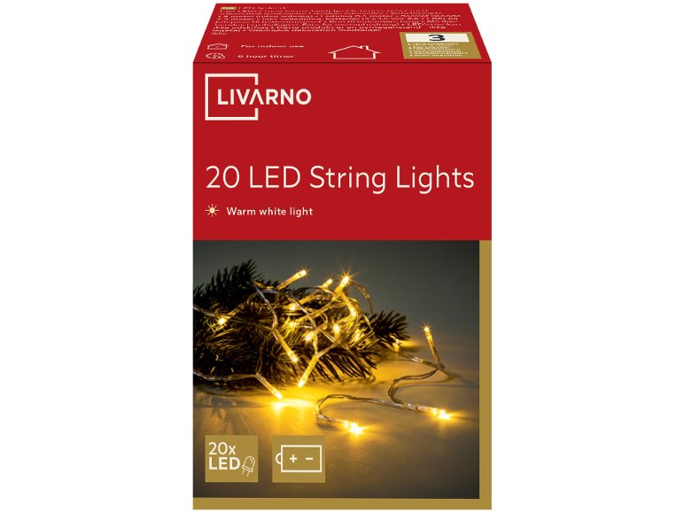 Catena luminosa 20 LED