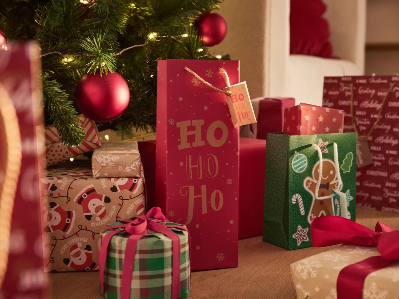 Set sacchetti regalo, 4 o 6 pezzi